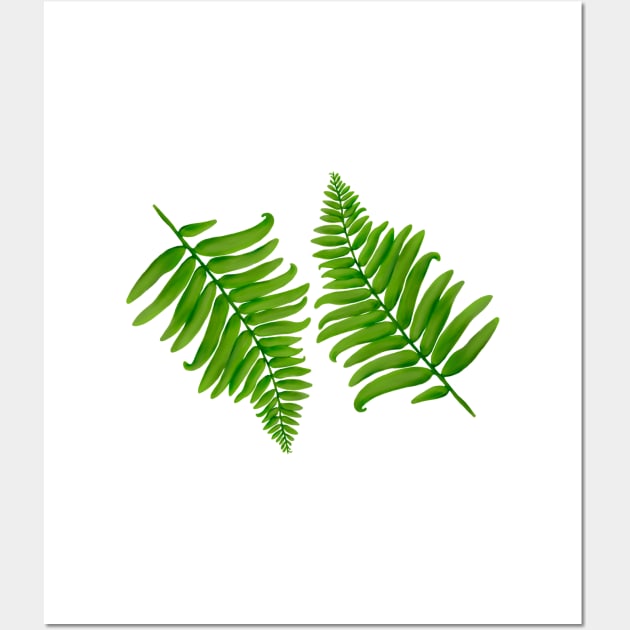 Fern Graphic Wall Art by Kraina